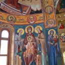 Fresca Alba Iulia vedere Apsida Nord Maica Domnului Platytera Sf. Cuv. Ioanichie cel Mare Sf. Cuv. Eftimie cel Mare Sf. Ana cu Maica Domnului